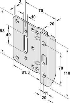 Protiplech, pro zamykací závoru, Startec