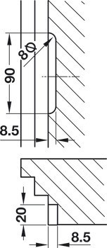 Protiplech, pro zamykací závoru, Startec