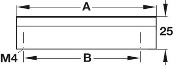 Prstová úchytka, hliník