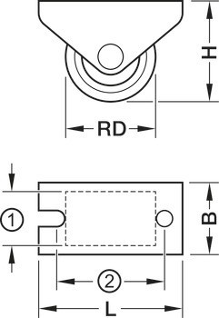 Průmyslové a otočné kolečko, S tvrdou a měkkou pojezdovou plochou, pevné nebo volnoběžné