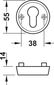 PZ bezpečnostní rozeta, FSB, model 73 7391