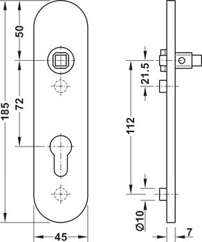 PZ krátký štít, Hliník, FSB, model 14 1451 18