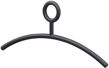 Ramínka na šaty, polyamid, kroužek, pevný háček