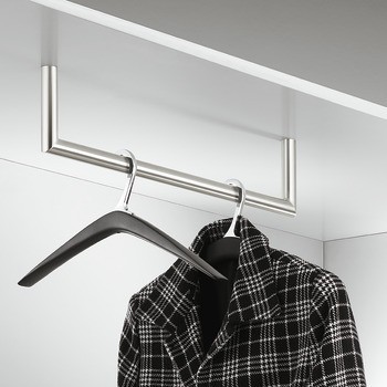 Ramínko na šaty, montáž pod polici, nerez