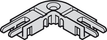 Rohový konektor, Pro Häfele Loox5 osvětlovací LED pásku, 5 mm, 2pólovou (jednobarevná nebo multi-white 2vodičová technologie)