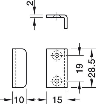 Rohový protiplech, K přišroubování