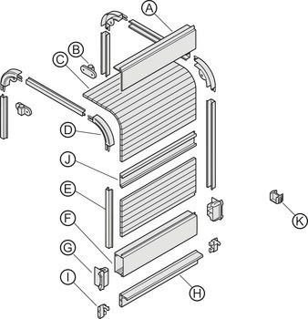Roletkový pancíř, Plast
