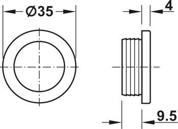 Rozeta, pro Push-Lock Midi