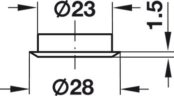 Rozeta zámku, Pro V tlačný zámek