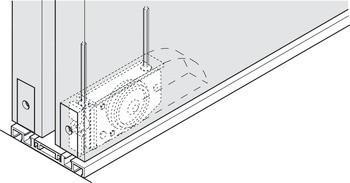 Kování pro posuvné dveře, Hawa Porta 60/100 H/HC, sada