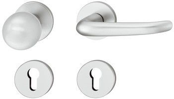 Sada dveřních klik, FSB ASL® model 11 1023/12 1023, hliník