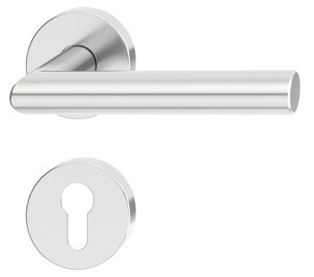 Sada dveřních klik, Häfele Startec model PDH 5203, hliník, požárně odolné dveře