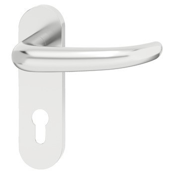 Sada dveřních klik, Häfele Startec model PDH 5204, hliník, požárně odolné dveře, panikové dveře