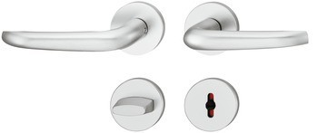 Sada dveřních klik, FSB ASL® model 11 1023/12 1023, hliník