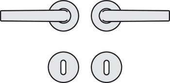 Sada dveřních klik, Hliník, Hoppe, Bonn 150/42KV/42KVS