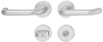 Sada dveřních klik, Hliník, Hoppe, Paris 138L/42KV/42KVS
