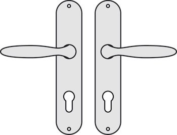 Sada dveřních klik, mosaz, Hoppe, Verona M151/302