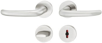 Sada dveřních klik, FSB ASL® model 11 1023/12 1023, nerez