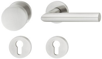 Sada dveřních klik, FSB ASL® model 11 1076/12 1076, nerez