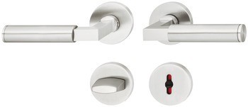 Sada dveřních klik, FSB ASL® model 11 1102/12 1102, nerez