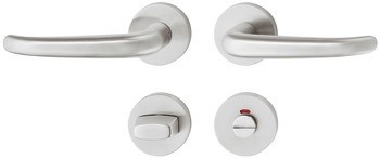 Sada dveřních klik, Nerez, Startec, PDH3104-E