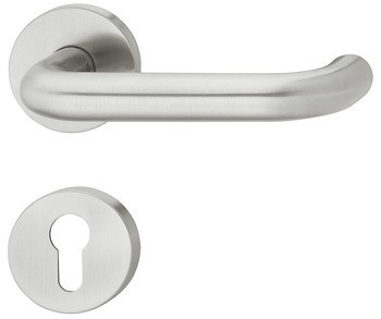 Sada dveřních klik, ogro 8100/6501/6612, nerez, požárně odolné dveře
