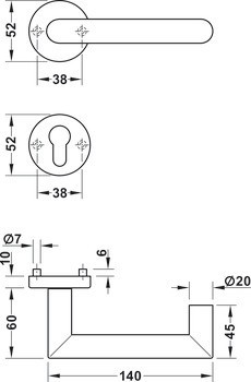 Sada klik, Hoppe Rotterdam E1400/42H/42HKVS (FS) nerez