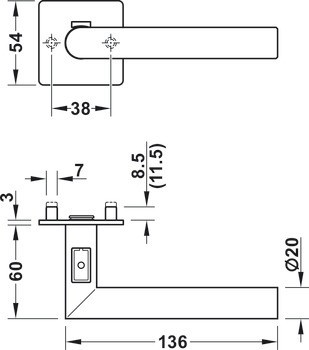 Sada klik, Nerez, Startec, model LDH 0171-S