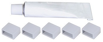 Sada koncové krytky, Häfele Loox5 pro osvětlovací LED pásku v 8mm silikonovém pouzdru