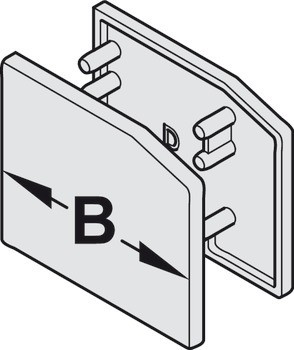 Sada koncové krytky, pro pojezdovou kolejnici