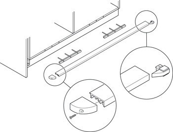 Sada podlahového profilu, pro Hawa Folding Concepta III