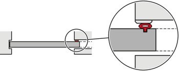 Kování pro posuvné dveře, Hawa Porta 60/100 HMD, sada s pojezdovou kolejnicí