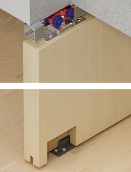 Kování pro posuvné dveře, Hawa Porta 45 H, sada s pojezdovou kolejnicí