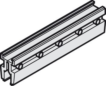 Sada upínací patky pro sklo, Häfele Slido D-Line11 50L / 80L / 120L