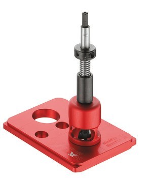 Sada vrtacího pouzdra, Häfele Red Jig pro nábytkový spoj Häfele Minifix® 15