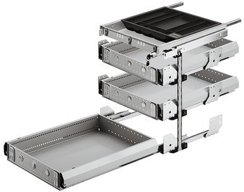 Sada vybavení, Montážní šířka 292 mm, Variant-C, se 3 systémovými zásuvkami, systém 25