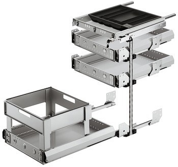 Sada vybavení, Montážní šířka 292 mm, Variant-C, se 3 systémovými zásuvkami, systém 25