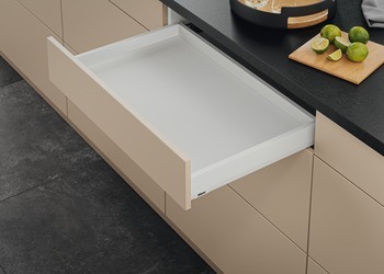 Sada zásuvky, Blum Merivobox, výška bočnice zásuvky 68,5 mm, systémová výška N, plnovýsuv, nosnost 40 kg