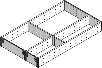 Sady systému vnitřní organizace, Blum Orga-Line, Tandembox, pro zásuvky systémové výšky M, výška bočnice 83 mm