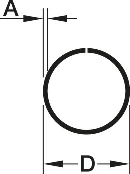 Šatní tyč, Kulatá