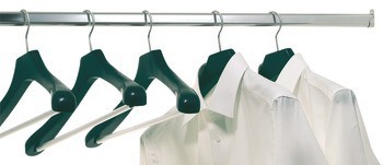 Šatní tyč, OVA 30 x 15 mm, nerez