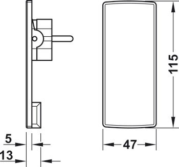 Schuko zástrčka, Extrémně plochá, 230 V