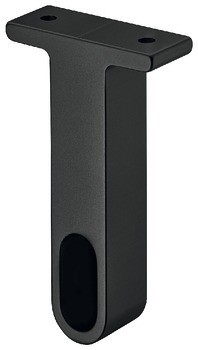 Shora montovaná podpěra šatní tyče, Hliník, pro šatní tyč OVA 30 x 14 mm