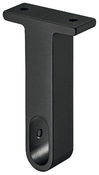 Nahoře montovaná podpěra, Hliník, pro šatní tyč OVA 30 x 14 mm