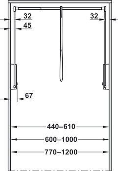Sklopná tyč, Häfele Dresscode