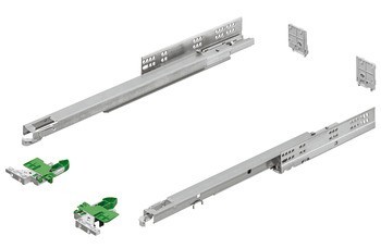 Skrytý výsuv, Grass Dynapro, plnovýsuv, nosnost do 40 kg, ocel, povrchová montáž, zajišťovací kování