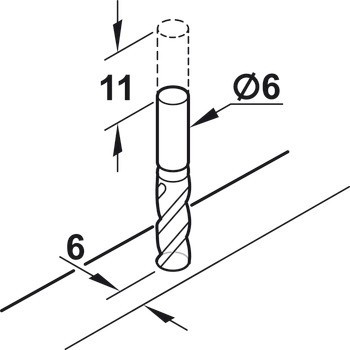 Skrytý výsuv, Häfele Matrix Runner UM S30, plnovýsuv, nosnost do 30 kg