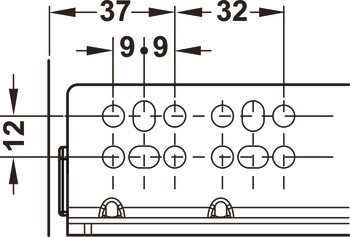 Skrytý výsuv, Häfele Matrix Runner UM S30, plnovýsuv, nosnost do 30 kg