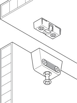 Součást spoje, RV/O horní díl, s funkcí nacvaknutí, zásobníkový