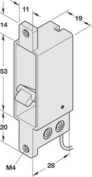 Spínací kontakt závory, Model 875-10